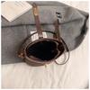IELGY Contrast Color Niche Messenger Bag Casual Portable Bucket Bag