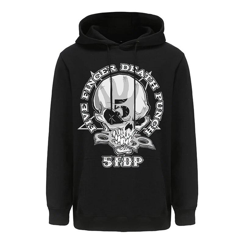 Five Finger Death Punch Metal Rock Aesthetic Hoodies Sweatshirt Gothic Top Harajuku Streetwear Hoody Tops Unisex
