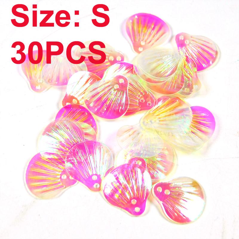 

30 шт. пластиковый жемчужный флэш-спиннер, мягкая приманка для рыбы, жаберная муха, стример, блестящий аттрактор, новая рыболовная ложка, аксессуары S