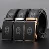 High-Quality Men's Genuine Leather Belt - PU Automatic Buckle, Durable, Business Casual Youth & Middle-Aged Waist Accessory