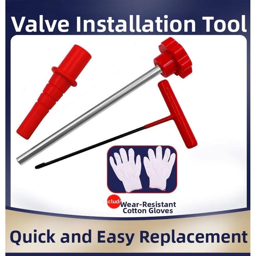 Steel Construction Valve Stem Tool Tire Valve Kit Ergonomic Handles