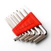 8 Adet Altıgen Anahtar Allen Anahtarı 1.5mm-6mm Metrik Boyut Krom-vanadyum Çeliği Anahtar Kısa Kol Alet Seti