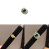 Geometric Zircon Flower Oval Fashion Open Ring For Women