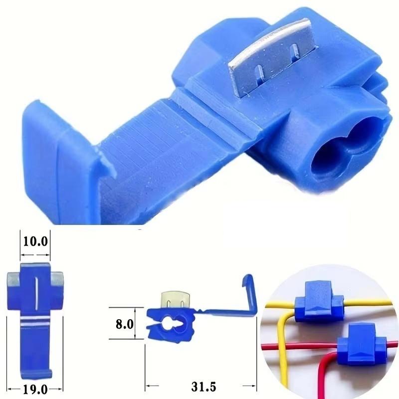 30pcs Wire Cable Connectors Scotch Lock Electric Quick Splice Terminals Crimp Non Destructive Without Breaking Line
