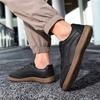 Men Barefoot Casual Flats Driving Shoes Black Wide Head Sneakers Walking Shoes Yoga Fitness Shoes Large Size