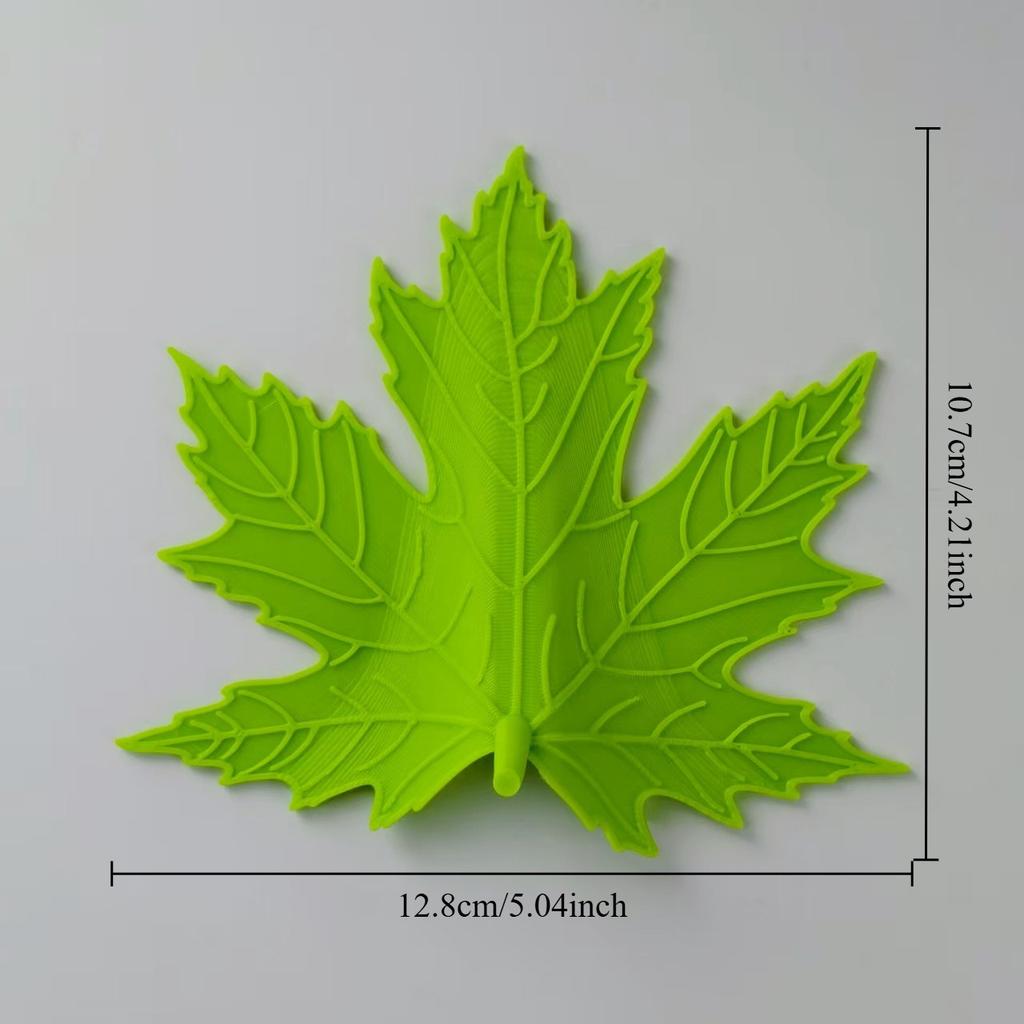 1 Stück Kleiner, niedlicher, minimalistischer Türstopper mit Blattdesign. Ein künstlerisches und praktisches Heimdesign-Werkzeug, geeignet für Türspalte von 3 mm bis 13 mm.