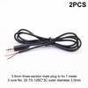2Pcs 2.5Mm 3.5Mm 1/8'' Mono Stereo Male Female Plug Jack Connector 2/3/4Pin Aux Extension Wire Diy Audio Earphone Mic Repair