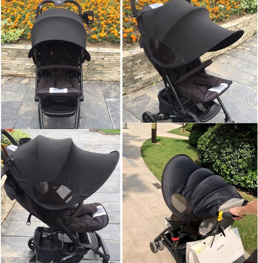 Parasol para Cochecito de Bebé de Ajuste Universal con Protección UV Toldo para Cochecito de Bebé para Bebés Funda Solar para Cochecito Accesorios para Cochecito