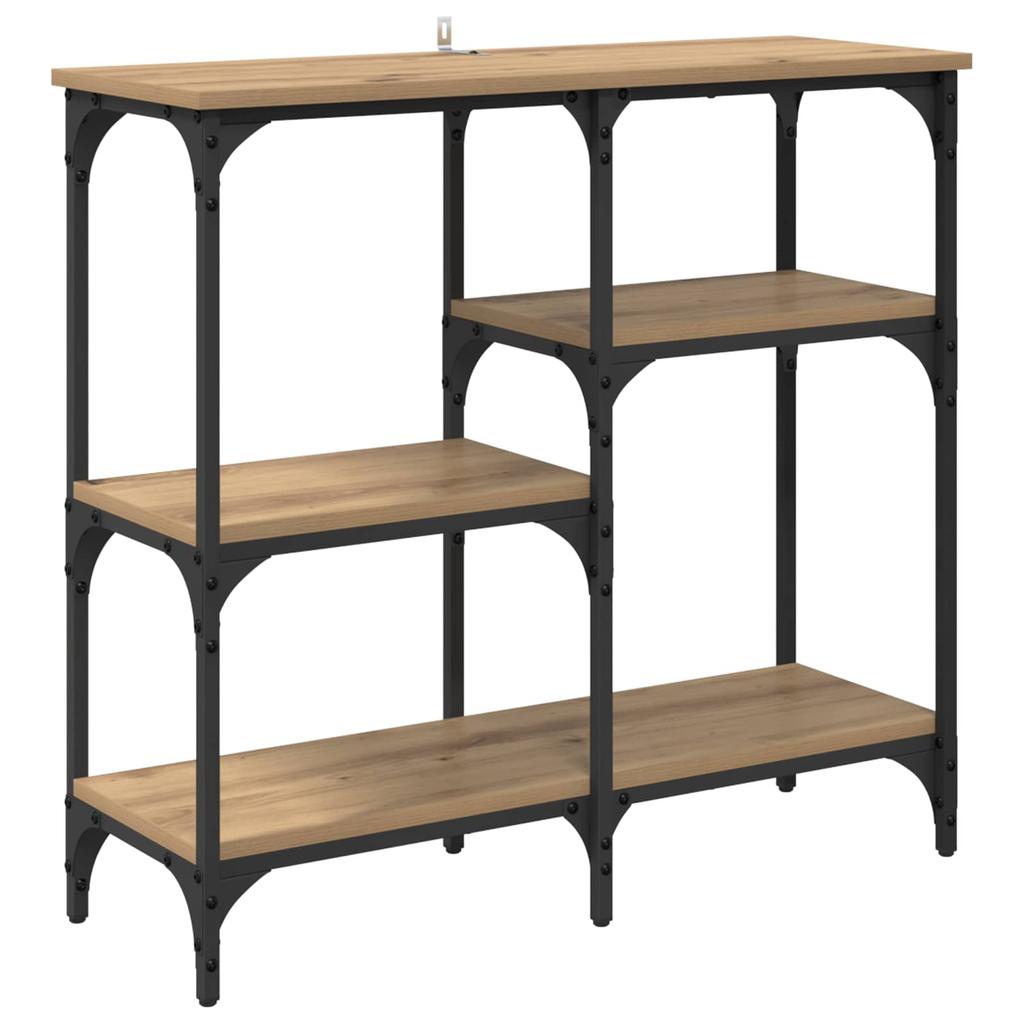 Artisan Oak Console Table 31.5 x 11.4 x 29.5 in Particleboard