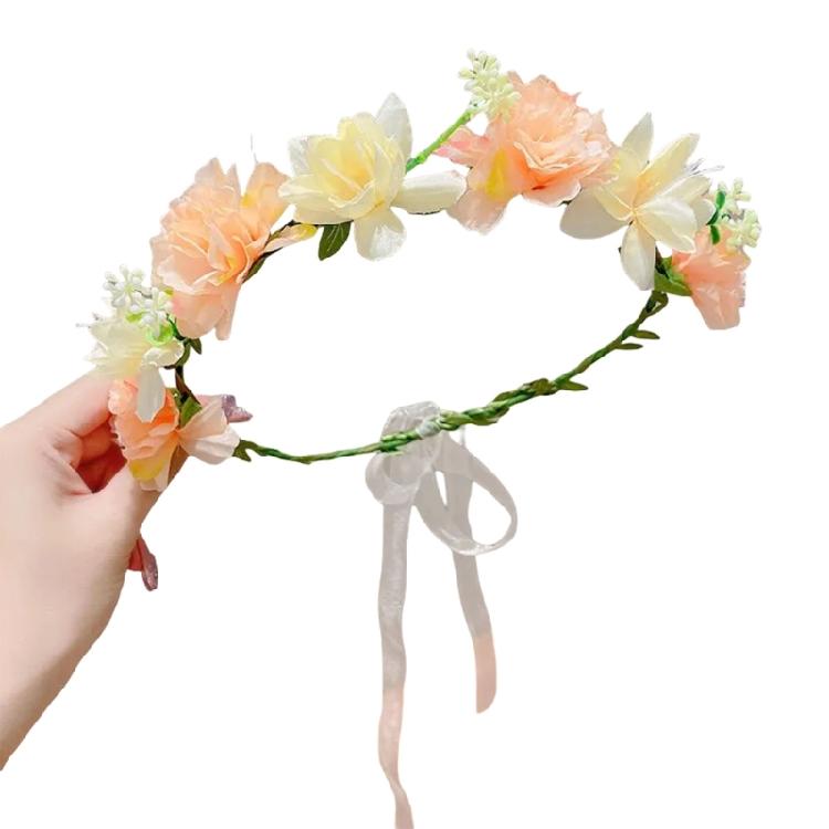 

Flower Crowns Headbands Lightweight Fabric Floral Hairpiece Flowers Hair Wreaths For Bridesmaids And Festivities