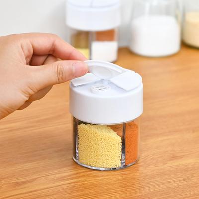 Seasoning Jar Seasoning Containers 4 In 1 Transparent Seasoning Dispenser Jar Camping Seasoning Container Kitchen Gadget