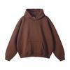 Men's & Women's Loose Autumn/Winter Velvet Hooded Sweatshirt – Trendy Drop Shoulder Pure Color Jacket