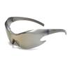 Oversized Futuristic Y2k Shield Sun Glasses for Men Women Wrap Around Fashion Superhero Chic Sunglasses Shades