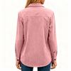 Women's Casual And Fashionable Corduroy Shirt Jacket
