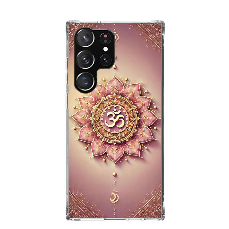 Mandala Chakra Insist Yoga Phone Case For Samsung Galaxy S26 S25 Edge S24 S23 FE S22 Ultra S21 Plus S20 + Fundas Cover Coque Gal