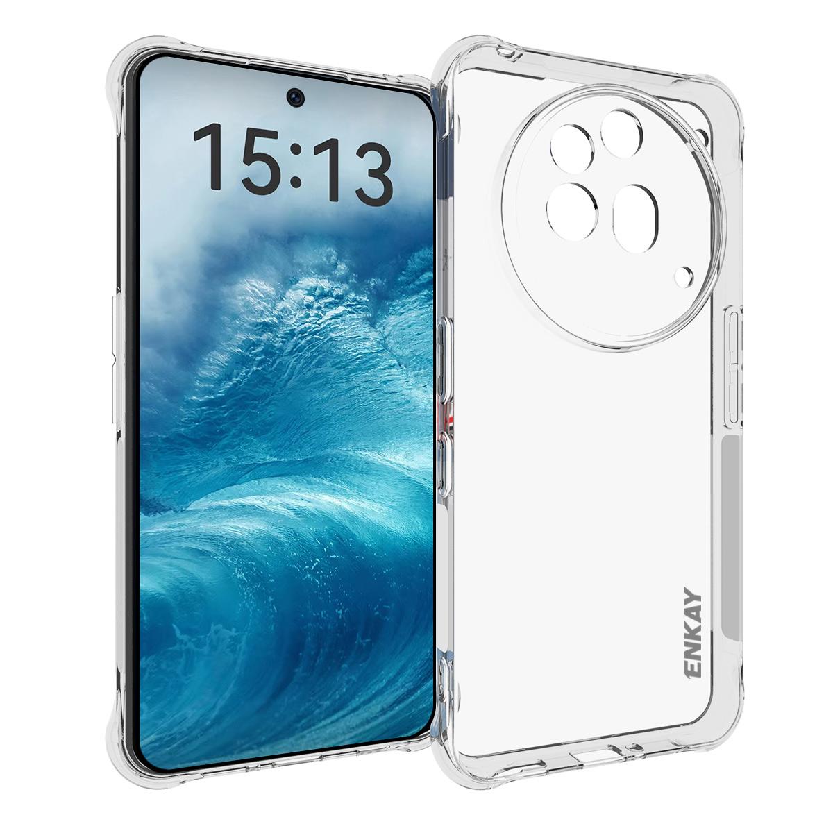 

For Nothing Phone (3a) Pro Clear Phone Case ENKAY HAT PRINCE Shockproof Anti-slip TPU Cover Transparent