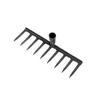 Multi-Tooth Iron Rake for Leveling and Raking Soil in Gardens and Agriculture