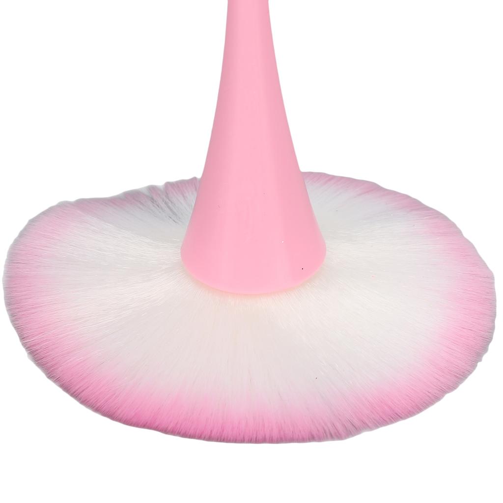 Nail Art Dust Cleaning Removal Brush Soft Fluffy Hair Makeup Brush for Blusher Loose Powder Pink