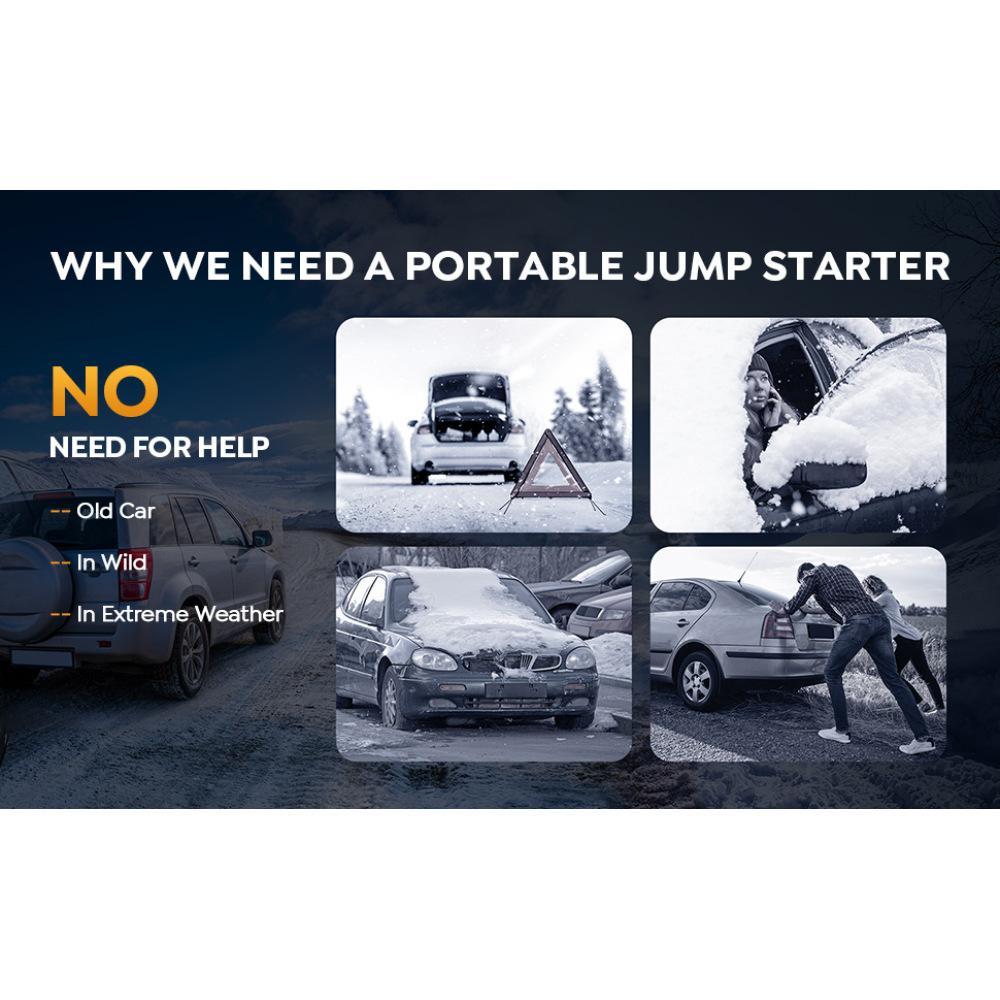 Multifunkční napájecí zdroj pro nouzové startování do auta startovací startér pro auto a motocykl startovací napájecí zdroj