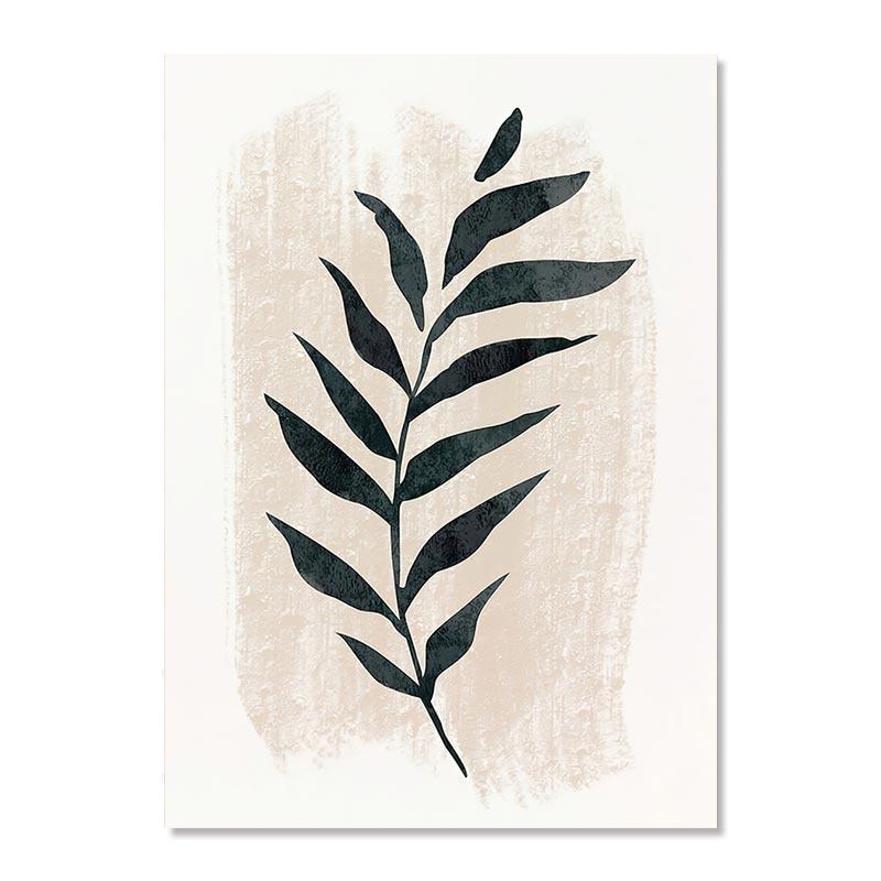 Boho Poster Botanical Floral Landscape Canvas Painting Abstract Lines Leaves Print Picture Living Room Decor Wall Art