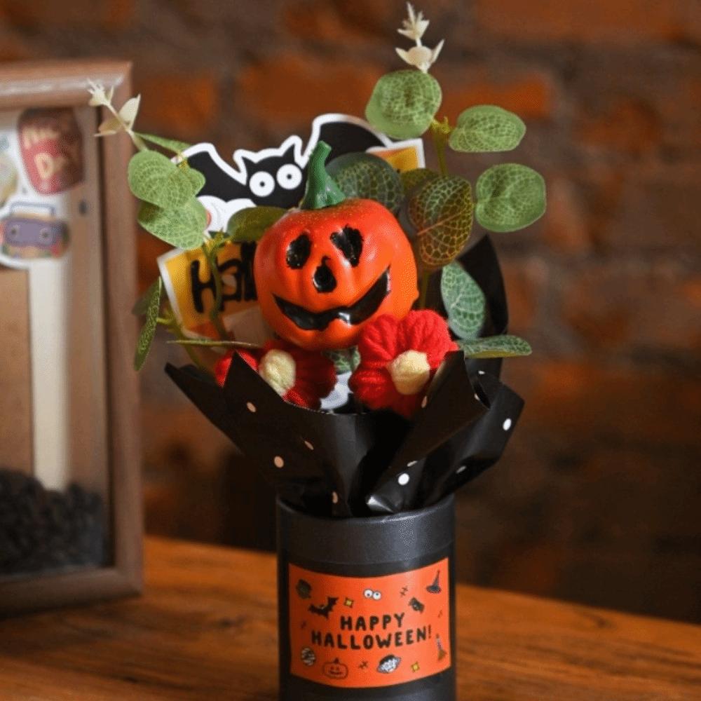 Goth Halloween Gresskardekorasjoner Gresskardesign Kunstige blomsterrekvisitter Festrekvisitter