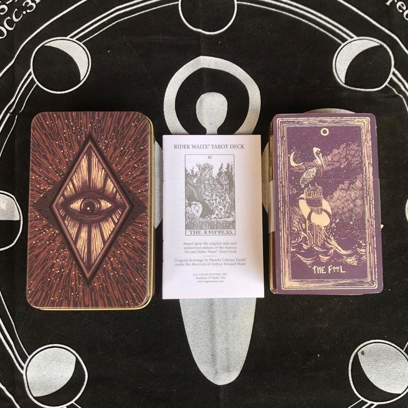 78Pcs Longest Dream Tarot Card Set Divination Tool With Detailed Guidebook Colorful Frame Fortune Telling Cards