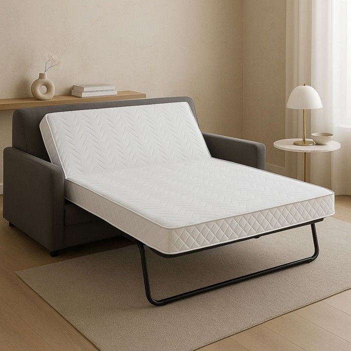 Matelas Tres Ferme Pour tous BZ 140x190 x 16 cm avec 4 cm Memoire de Forme 65 Kgs-m3 Mousse Premium Haute Res