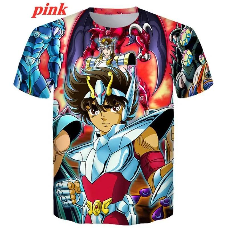 

Summer Men s and Womens s Casual Harajuku Short Sleeve New Fashion Anime Saint Seiya 3D Print T-shirt Tops Christmas 160