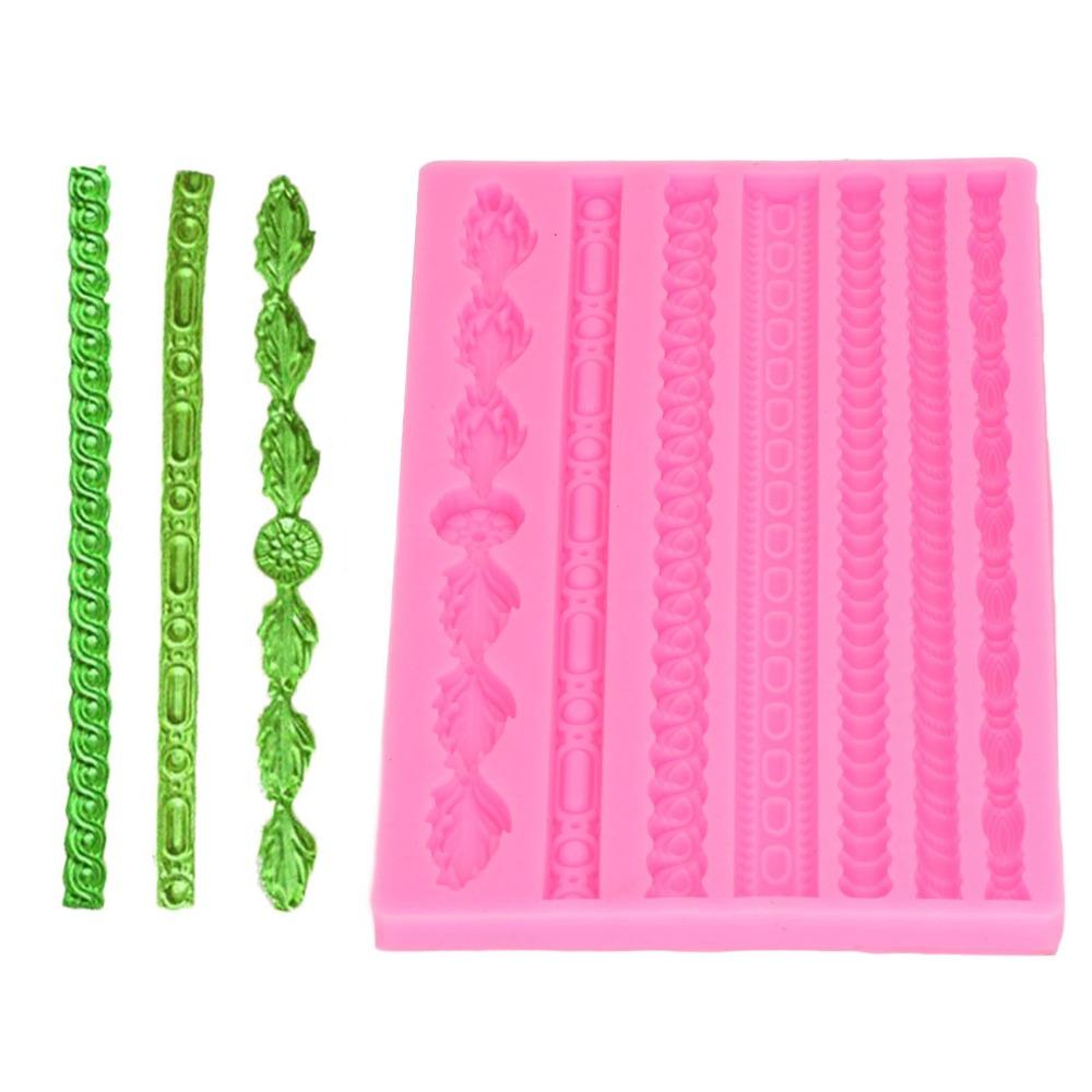Non Stick Hemp Rope Mold Embossed Pattern Macrame Mold Baking Tool Clay Mold  Cake Decorating