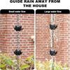 Metal Vintage Lotus Waterfall Rain Chain For Home Garden Outdoor Decor
