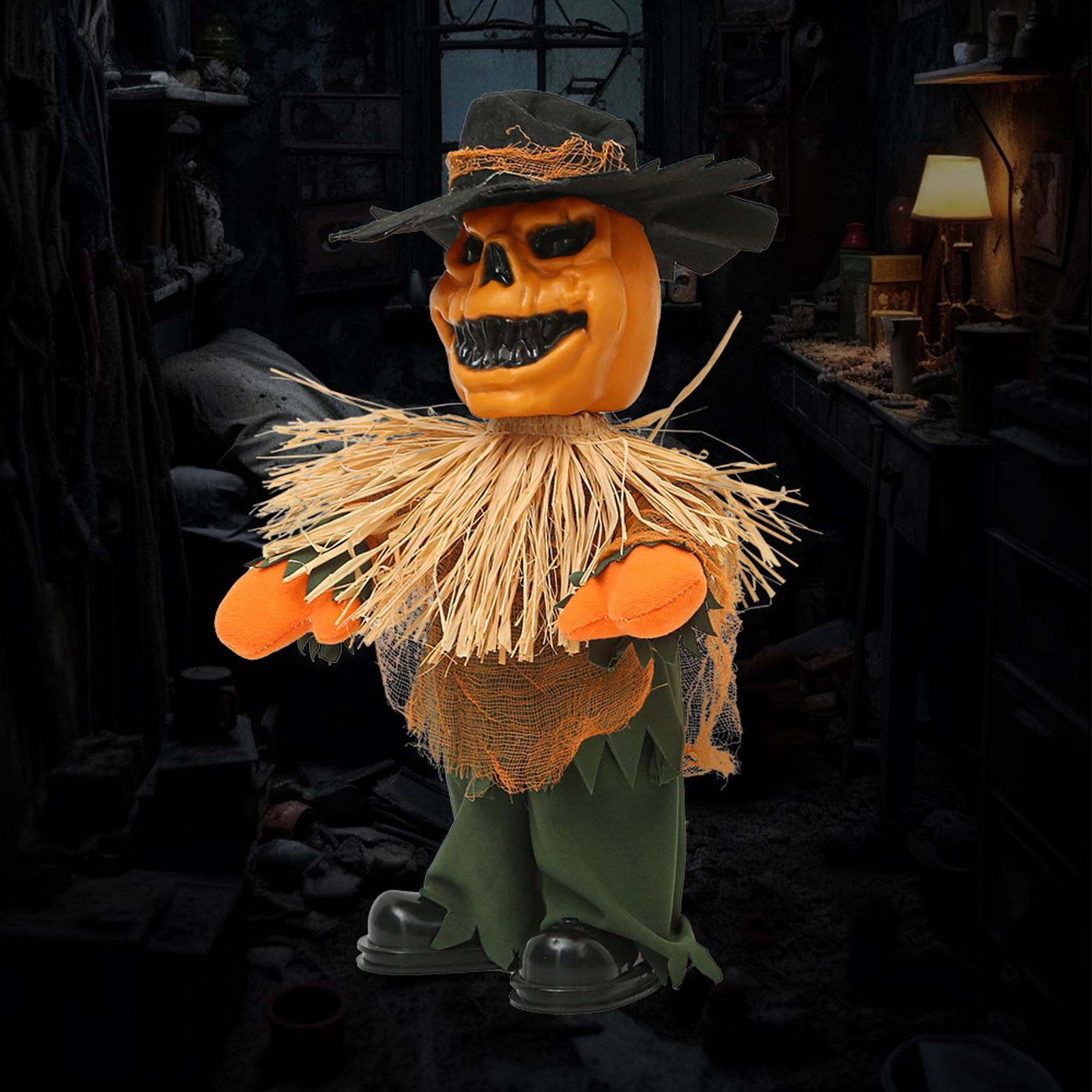 

Страшная кукла-тыква, Ужасное украшение на Хэллоуин, Декор для вечеринки на Хэллоуин, Декор для дома, сада, улицы