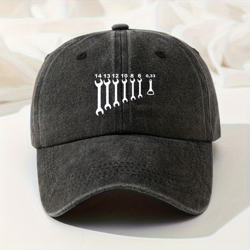 Fashionable Retro Washed Baseball Cap Adjustable Casual Hat Curved Brim Baseball Cap чёрный