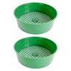 2PCS Multifuntional Soil Sifter Gardening Accessories Sand Soil Filter Gardening Sieve Plastic Gardening Sifter for Soil