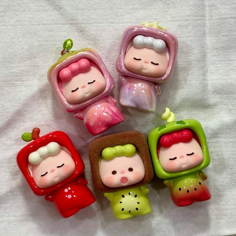 Genuine Amlls Wuwu Fruit Recipe Series Blind Bag Mini Mystery Box Trendy Kawaii Action Figure Desktop Ornament Christmas Gift Poseable Articulated