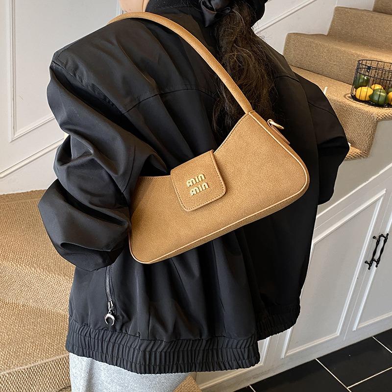 New single shoulder handbag trendy fashion versatile autumn and winter retro underarm bag women