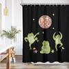 Funny Frog Shower Curtain Fun Kids Cute Animal Disco Ball Dancing Cartoon Children Anime Unique Pattern Aesthetic Fabric