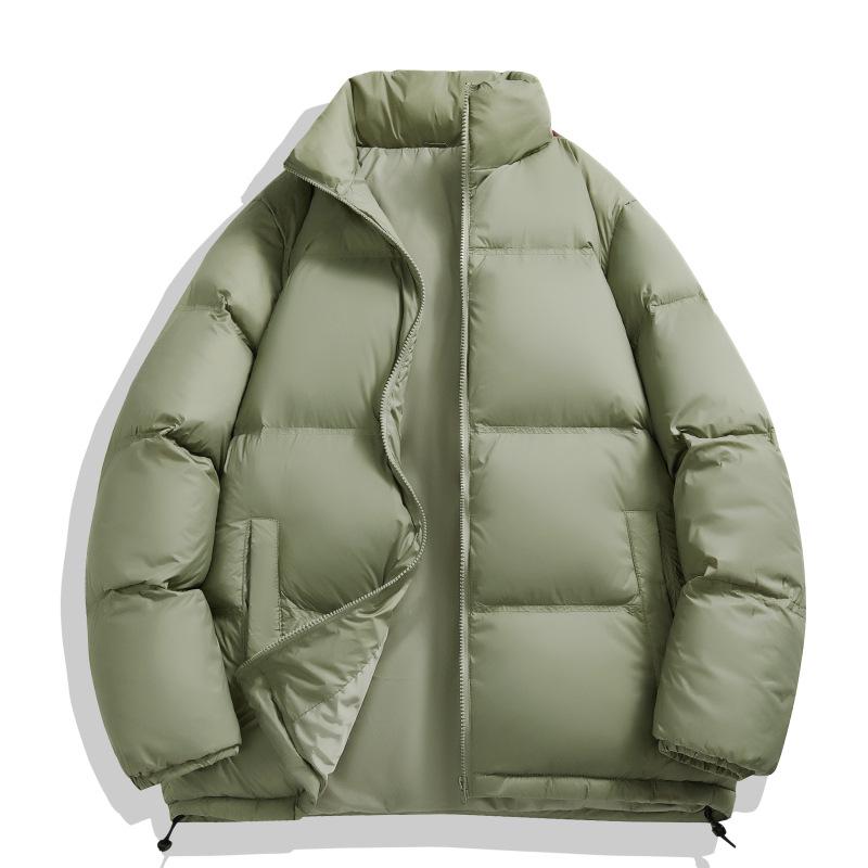 Men's Winter Stand Collar Lightweight Down Jacket - 50% White Duck Down, Japanese Trendy Style