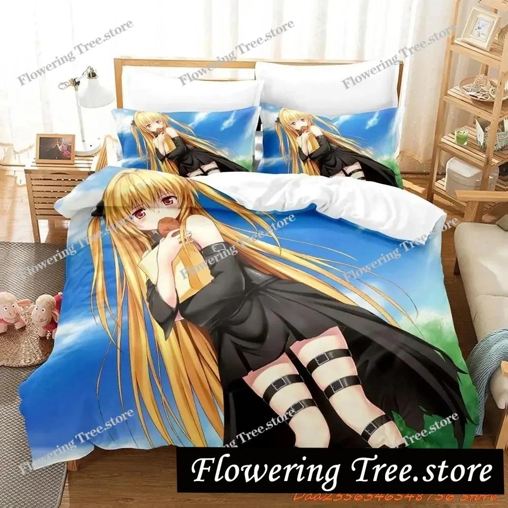 Постельное белье Love Ru Односпальное Полуторное Двуспальное Евро Размер Кинг-Сайз Комплект для Спальни Взрослого Ребенка Пододеяльник Комплекты 3D Печать Аниме Комплект Простыней