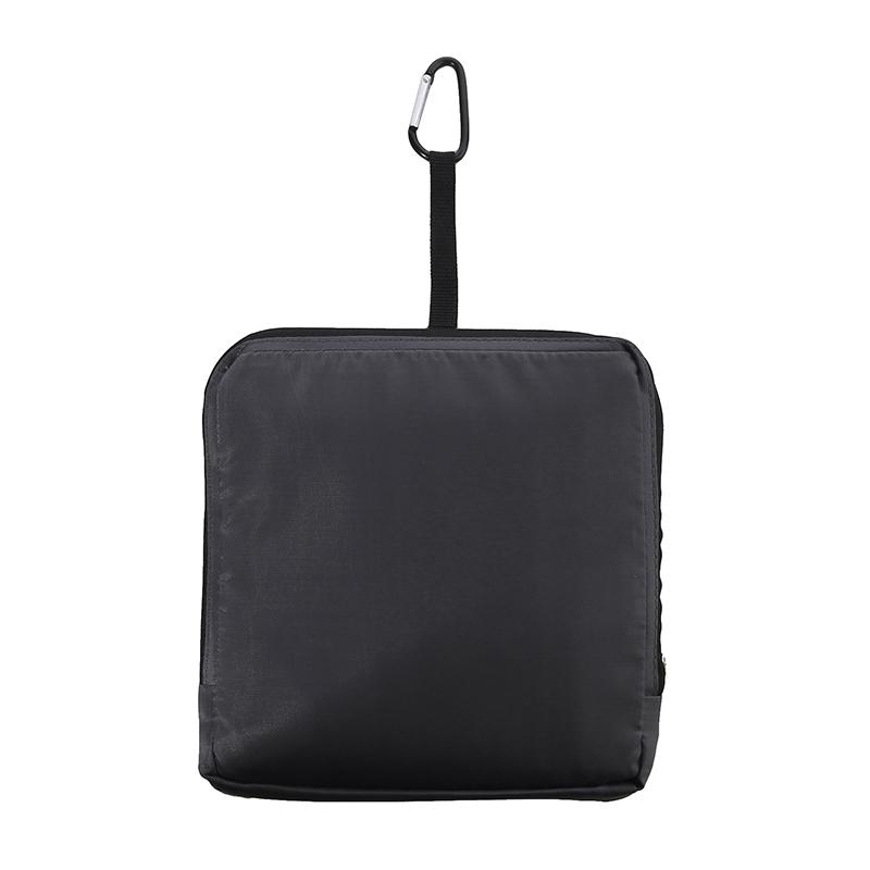 Black Grey Travel Dirty Laundry Bag Polyester Fiber Collapsible Dirty Clothes Bag Washable with Handle Drawstring Storage Bag