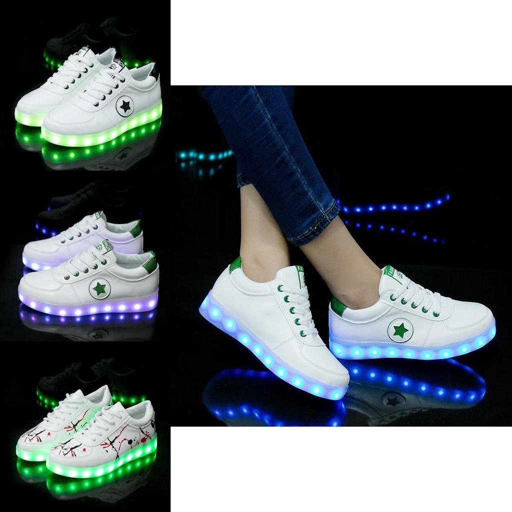 Stylish And Breathable Luminous Led Lighted Fashion Flats Kids Shoes Sneakers Sports
