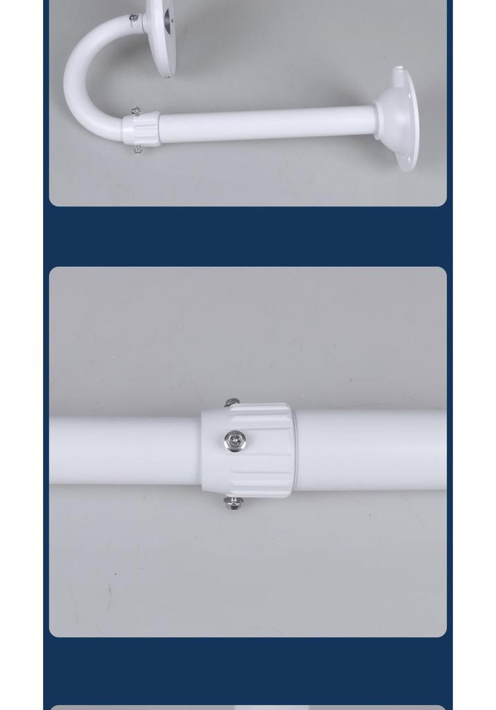 35mm U-shaped Dome Camera Ceiling Mount, Telescopic Aluminum Alloy for Hikvision/Dahua Panoramic Surveillance Cameras