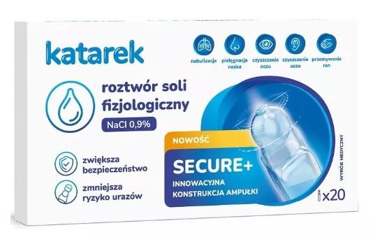 Katarek 0,9% Chlorid sodný Sterilní roztok - 20 x 5ml ampulí