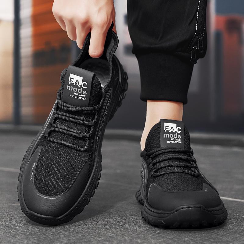 Fashion Mens Lightweight Mesh Breathable Casual Sports Shoes Summer Soft Sole Comfortable Anti Slip Outdoor Running Shoes Male Sneakers