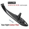 Carbon Fiber Car Interior Door Handle with Outer Cover Set Replacement For BMW 3 3GT 4 Series F30 F80 F31 F32 F33 F34 F35 F36