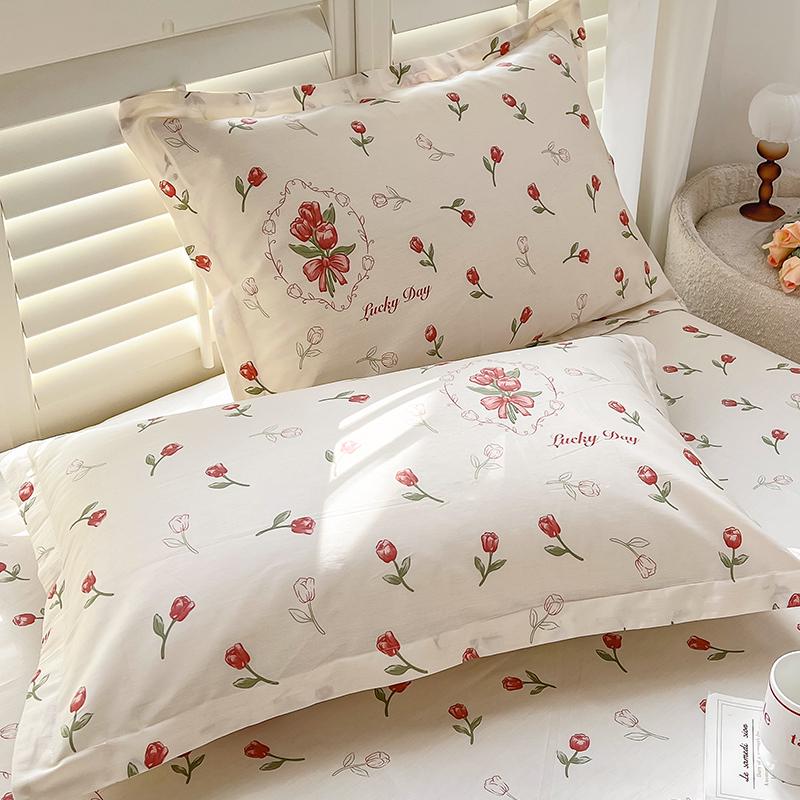 100% Baumwolle Kissenbezug Set - Zwei Stück: Einzeln 40x60cm, Extra Groß 48x74cm, Kernbezug 50x80cm