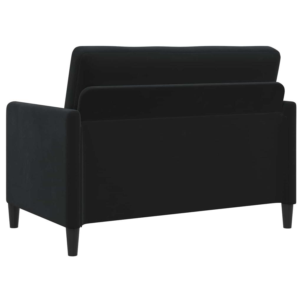 Storage Sofa in Black 122 x 78 x 87 cm Polyester