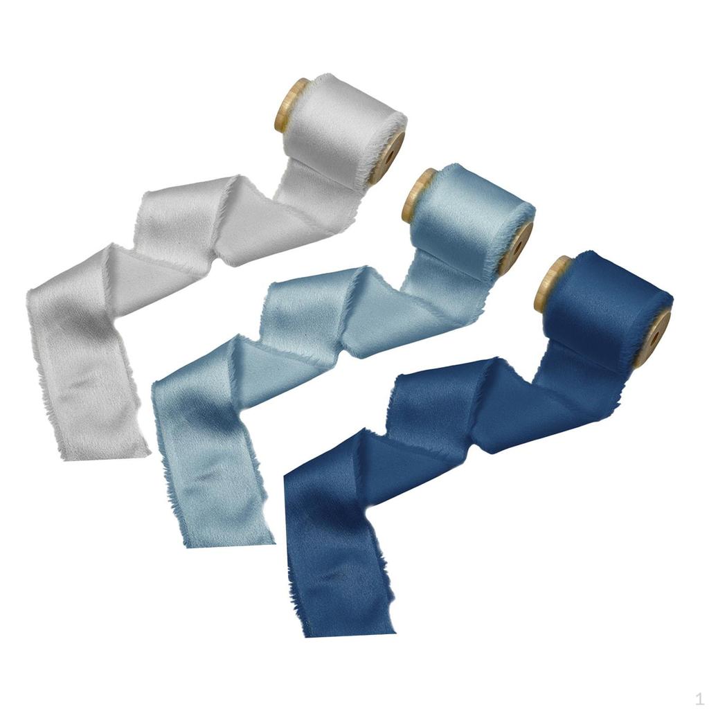 3 Pieces Ribbon Christmas Windows Gift Wrapping Wedding Invitations Home Decor