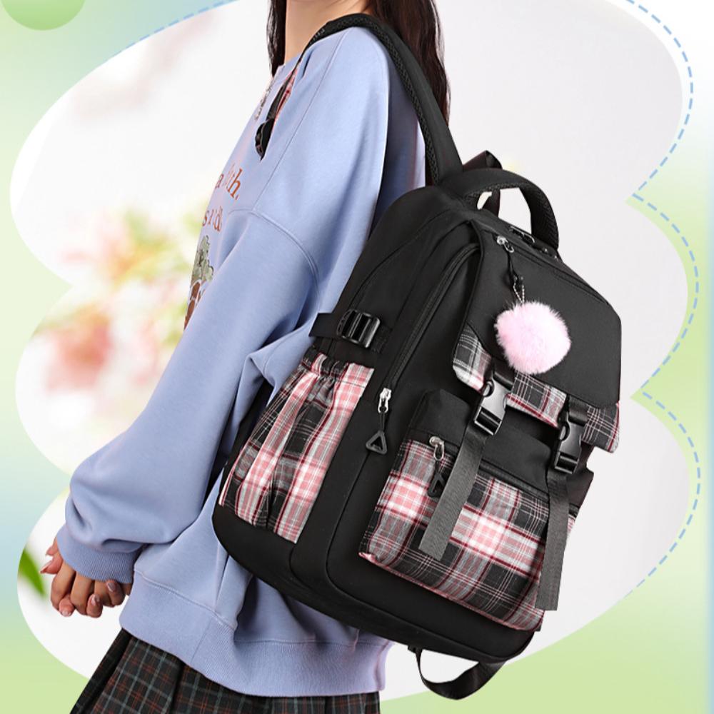 Harajuku Student Backpack Nylon Korean Style School Bag Casual Shoulders Bag  Girls