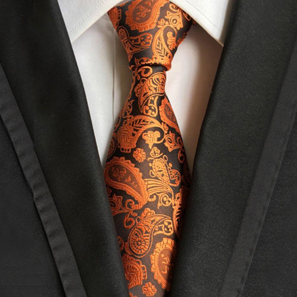 8cm Men Necktie Business Floral Ties Fashion Paisley Tie Wedding
