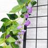 Home Decor Hanging Garland Artificial Flowers Fake Ivy Vine Foliage Trailing Flower Wisteria Plant